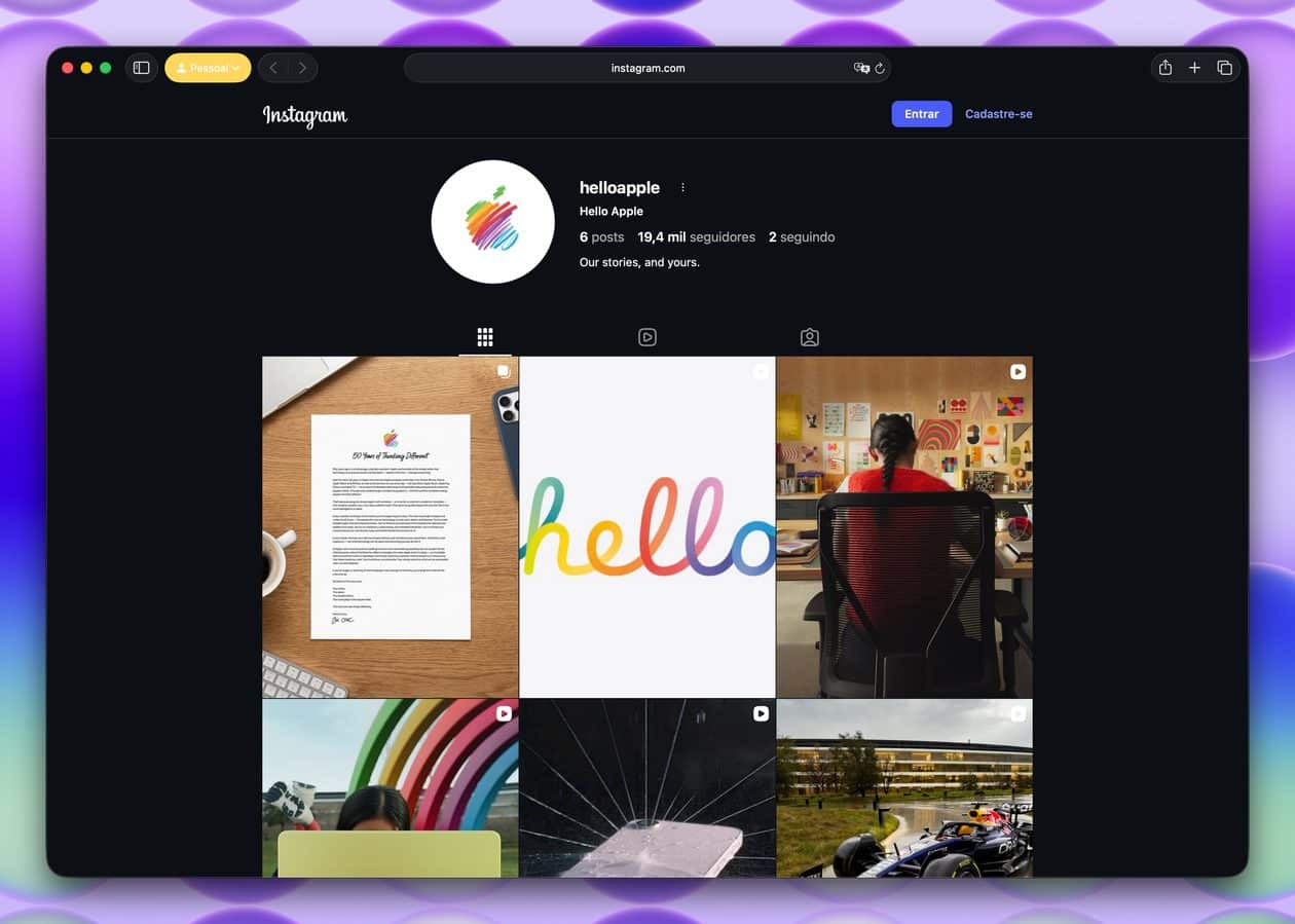 Apple Chega Chegando no Insta: Novo Perfil para Fãs e Curiosos
