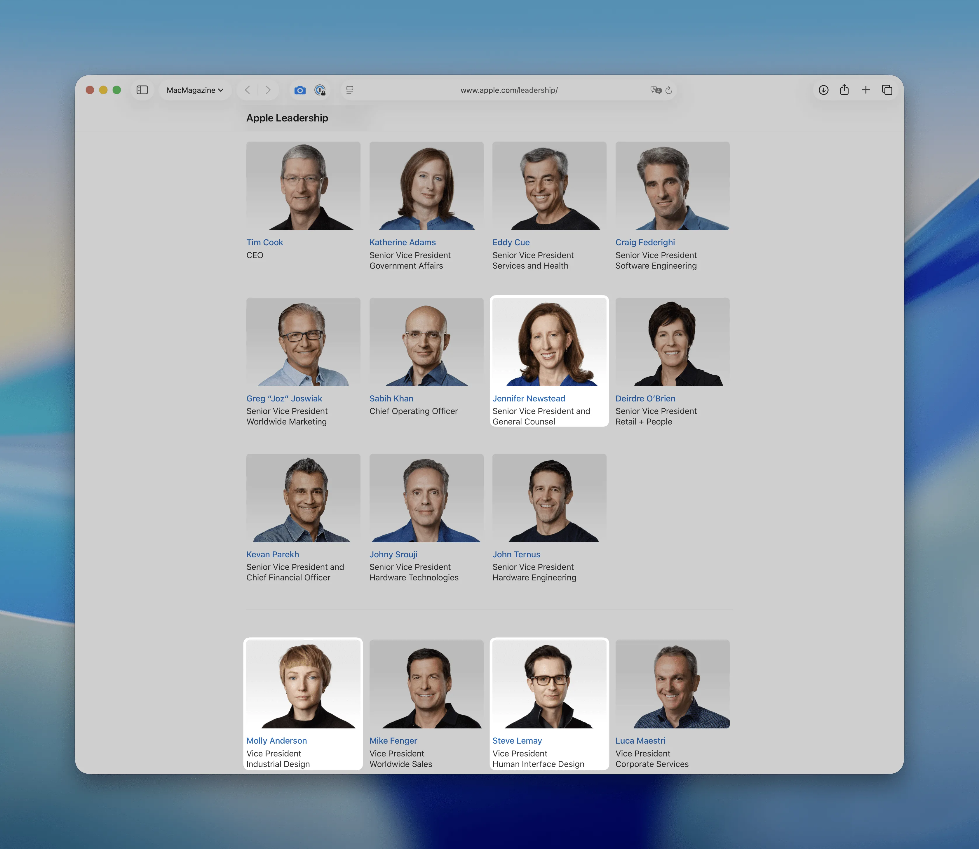 Apple Reforça Cúpula: Novas Peças Chave em Design e Jurídico
