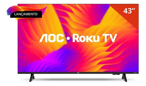 Smart TV AOC Roku 43S5155/78G: A Realidade Nua e Crua de um Full HD com Roku OS