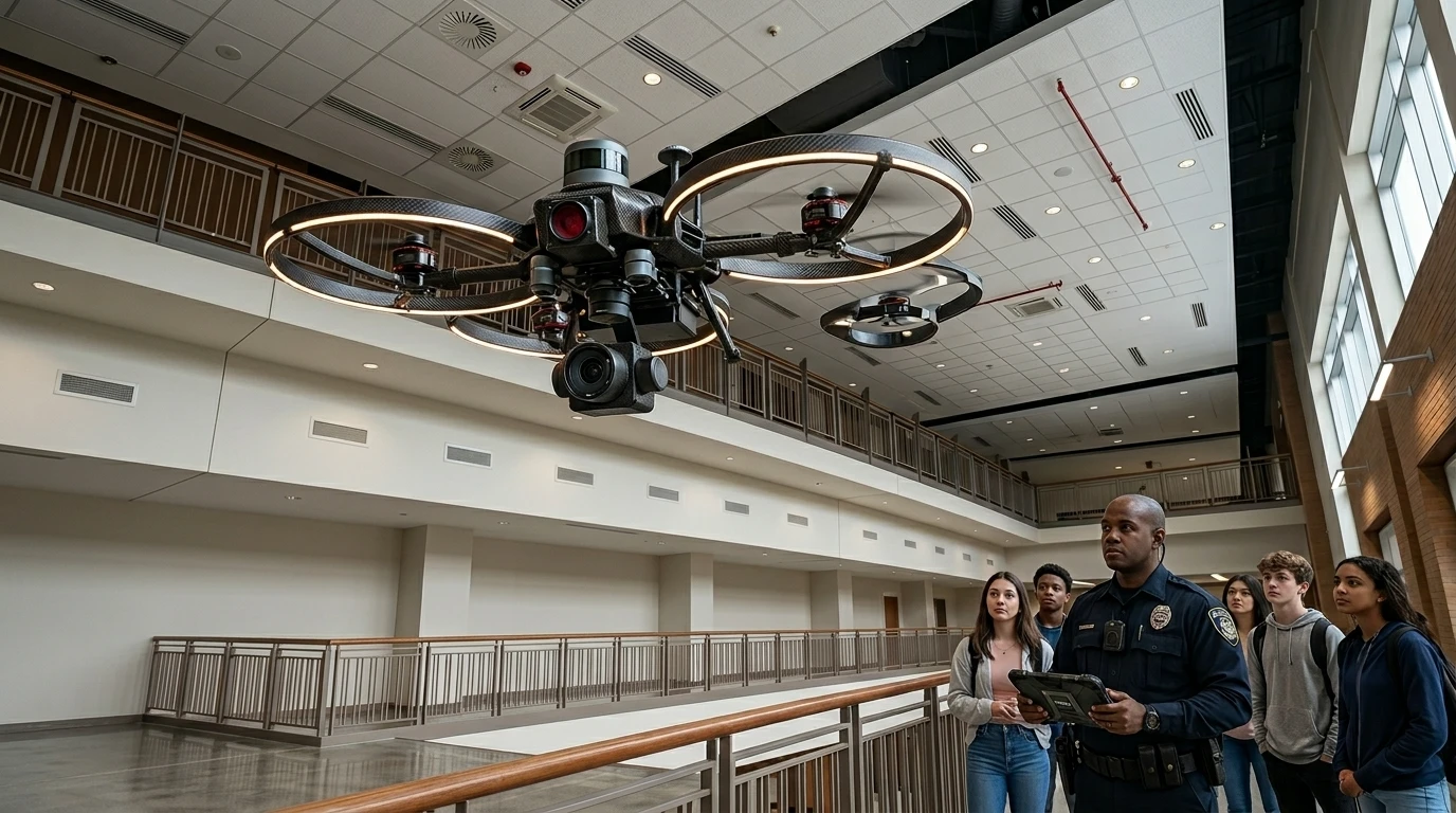 Drones para segurança em escolas ganham espaço nos EUA