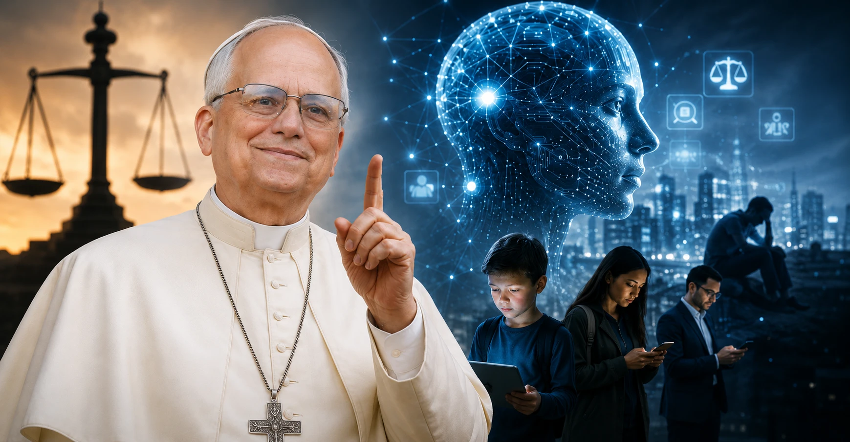 Papa Leão XIV mira a IA e levanta debate urgente para o futuro da humanidade