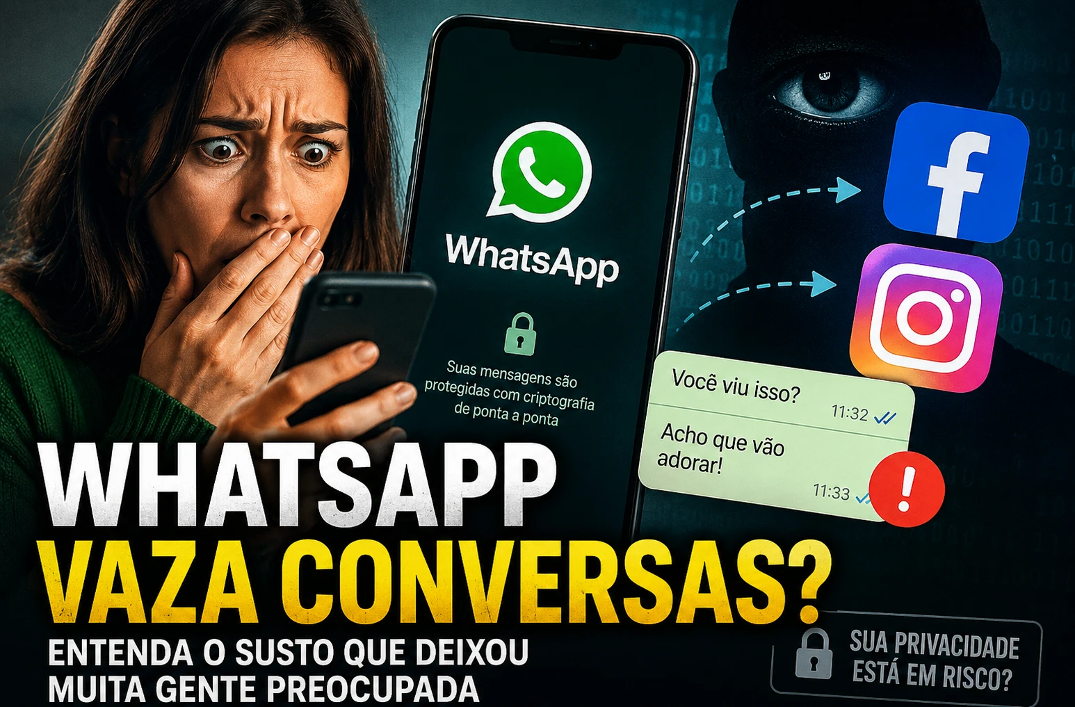 Conversas do WhatsApp no Facebook? Entenda o que está por trás da suspeita