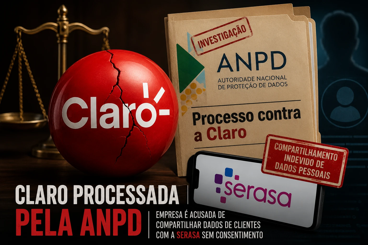 Claro vira alvo da ANPD por compartilhar dados de clientes com a Serasa
