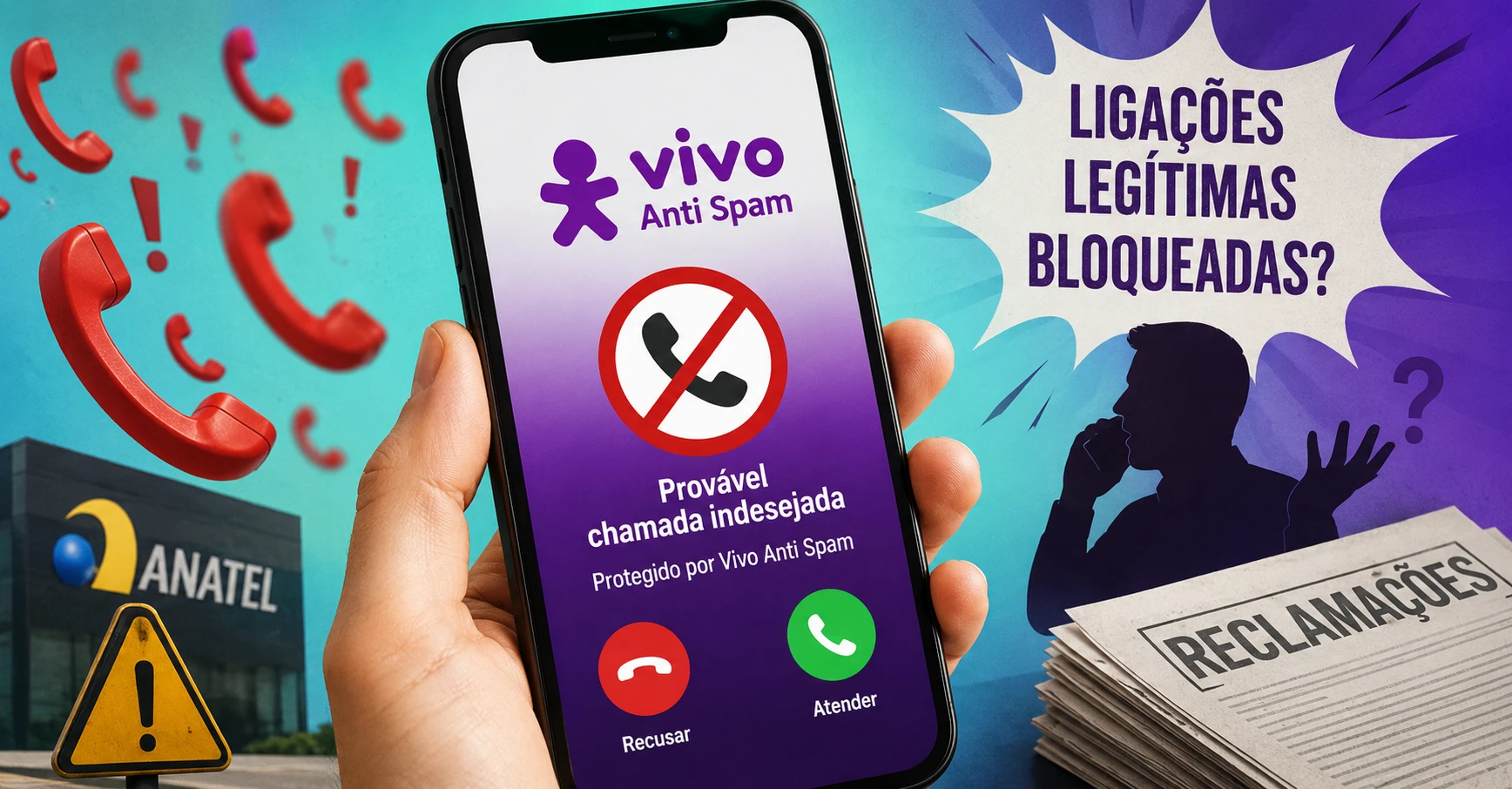 Sistema contra telemarketing da Vivo gera polêmica e 10 processos na Anatel