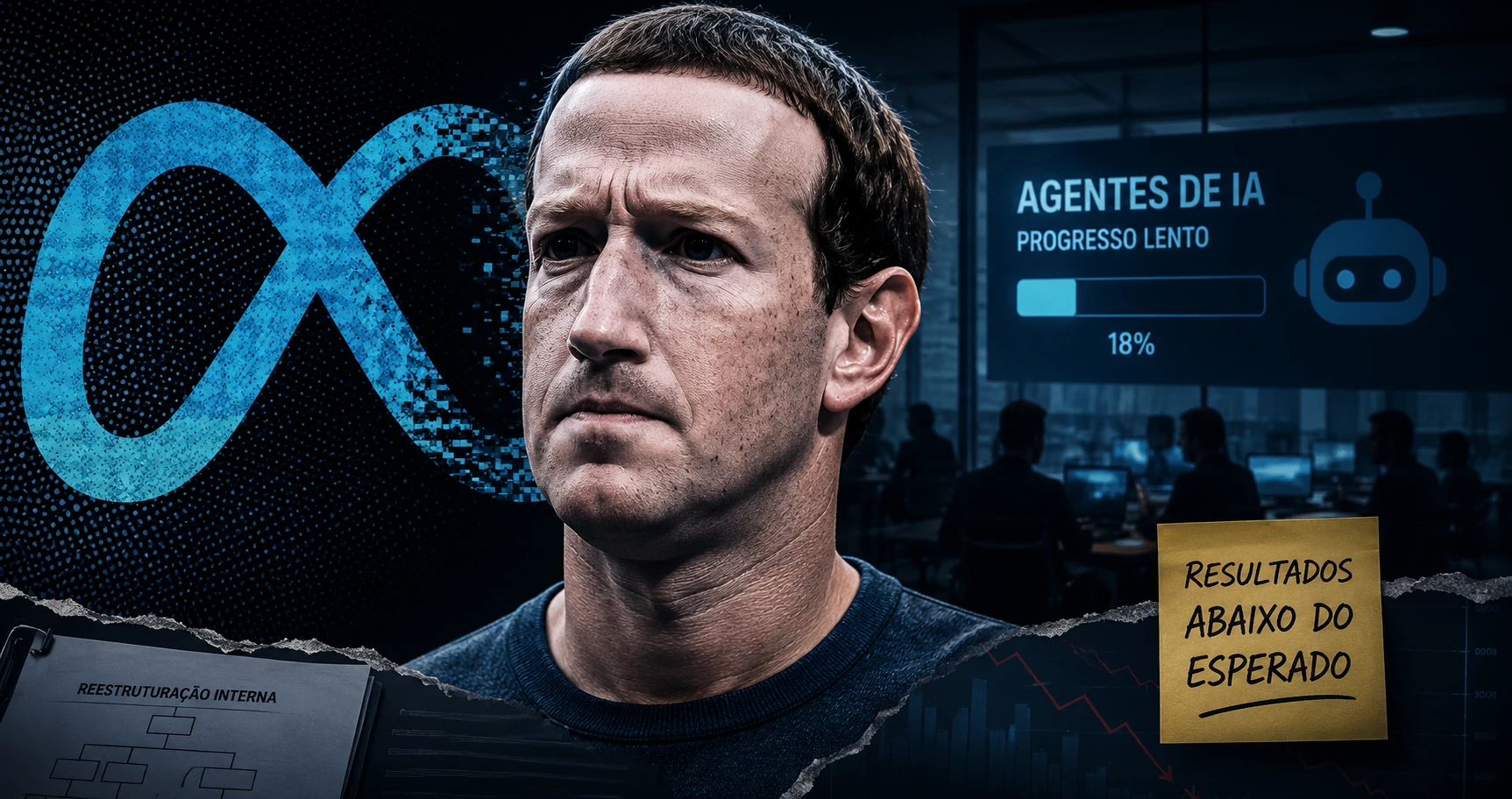 Zuckerberg se irrita com avanço lento dos agentes de IA da Meta