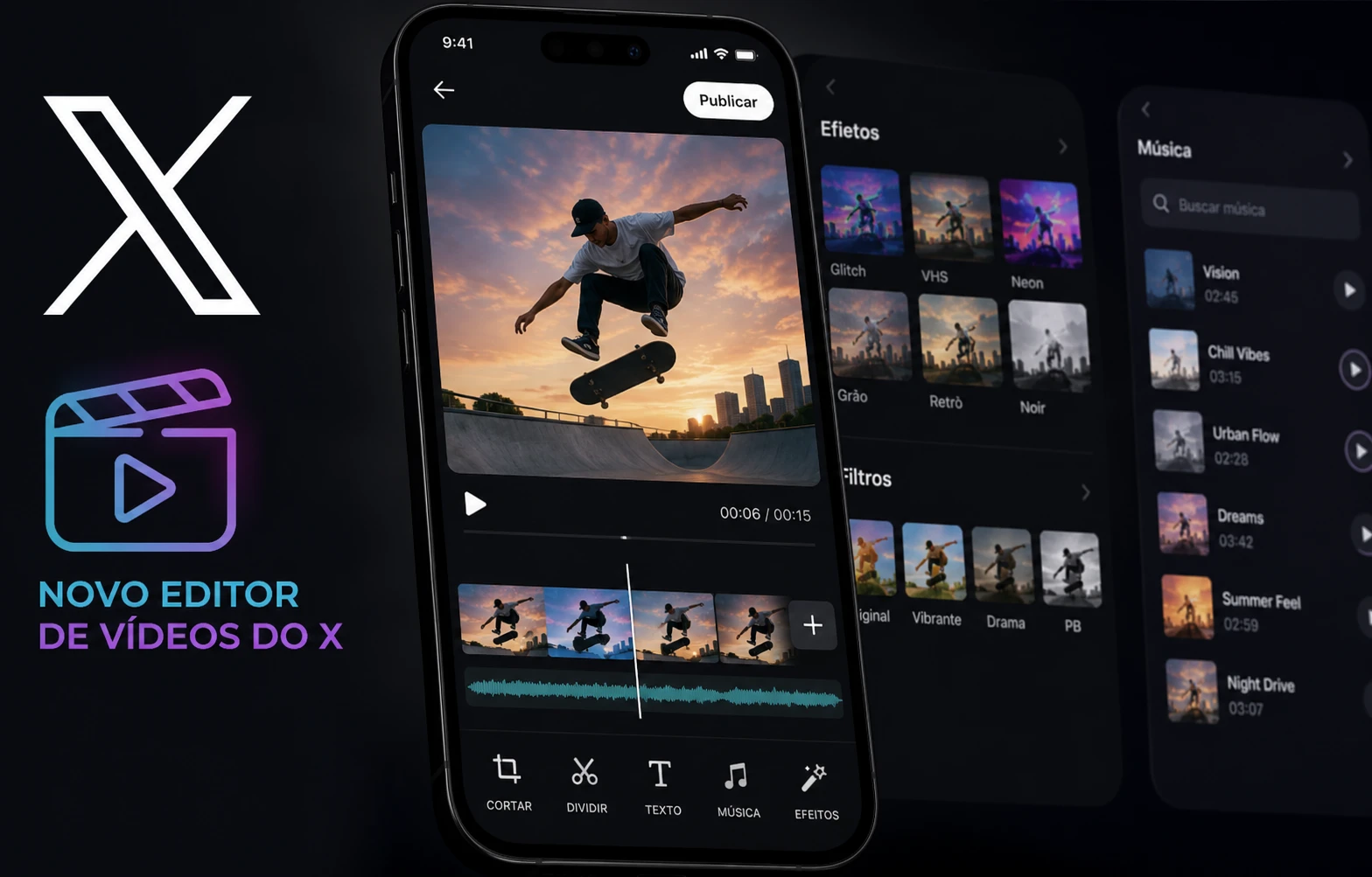 X lança editor de vídeos nativo para competir com TikTok e Instagram