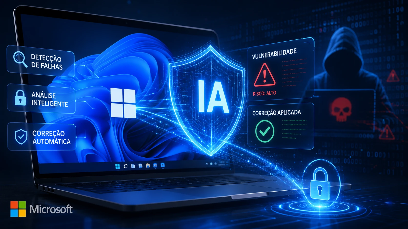 Microsoft usa IA para encontrar vulnerabilidades no Windows antes de hackers