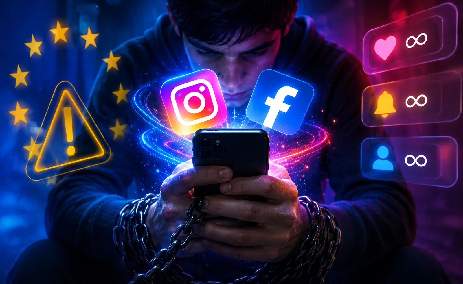 União Europeia acusa Facebook e Instagram de usar design viciante