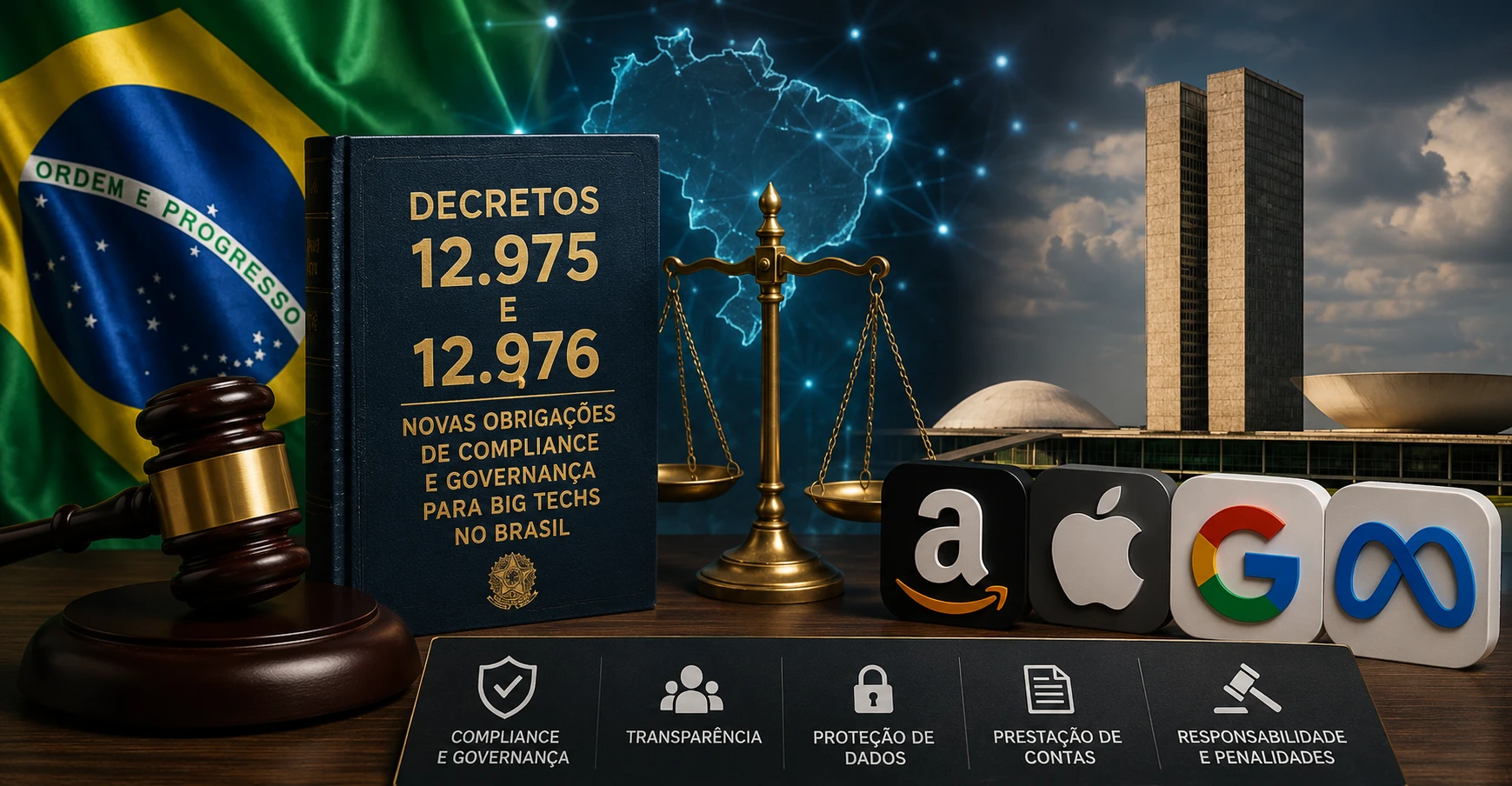 Decretos 12.975 e 12.976 já valem: o que muda para big techs no Brasil