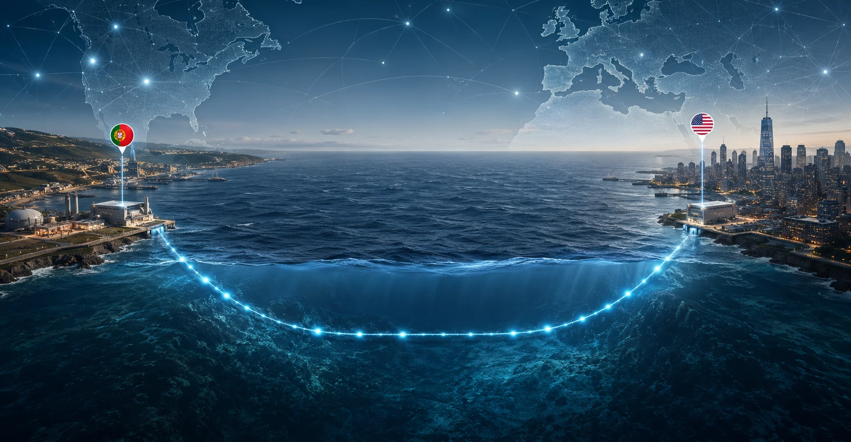Google conecta novo cabo transatlântico entre Portugal e EUA